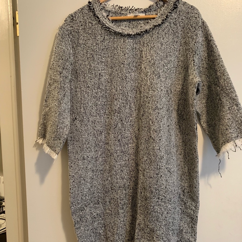 IRO Tweed Shift Sweater Dress size 38